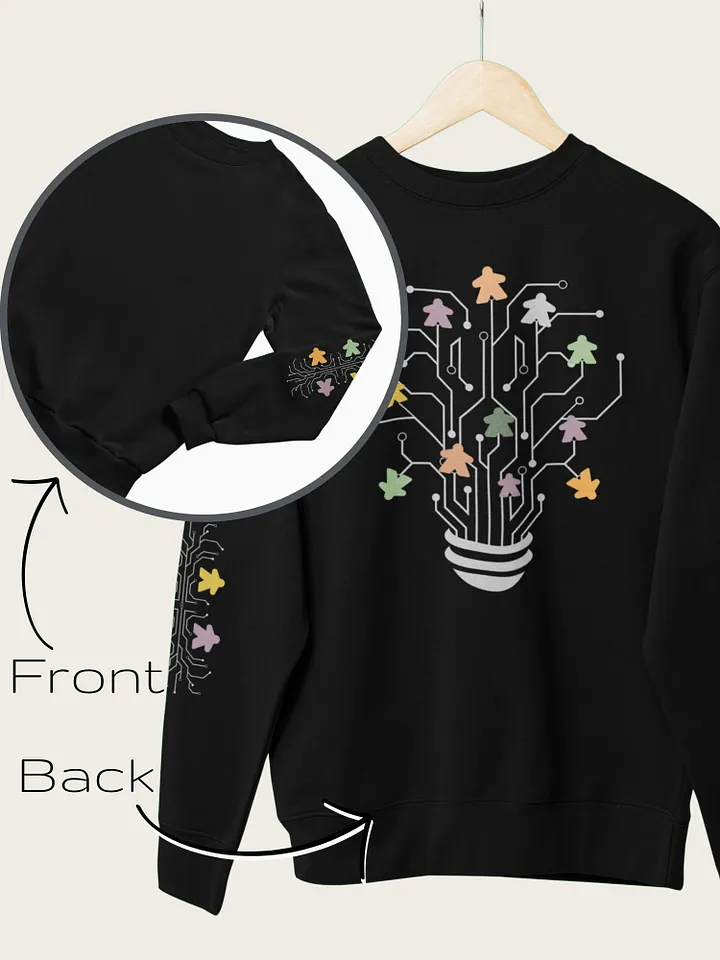 Meeple Flowerpot Sweatshirt for Board Gamers product image (2)