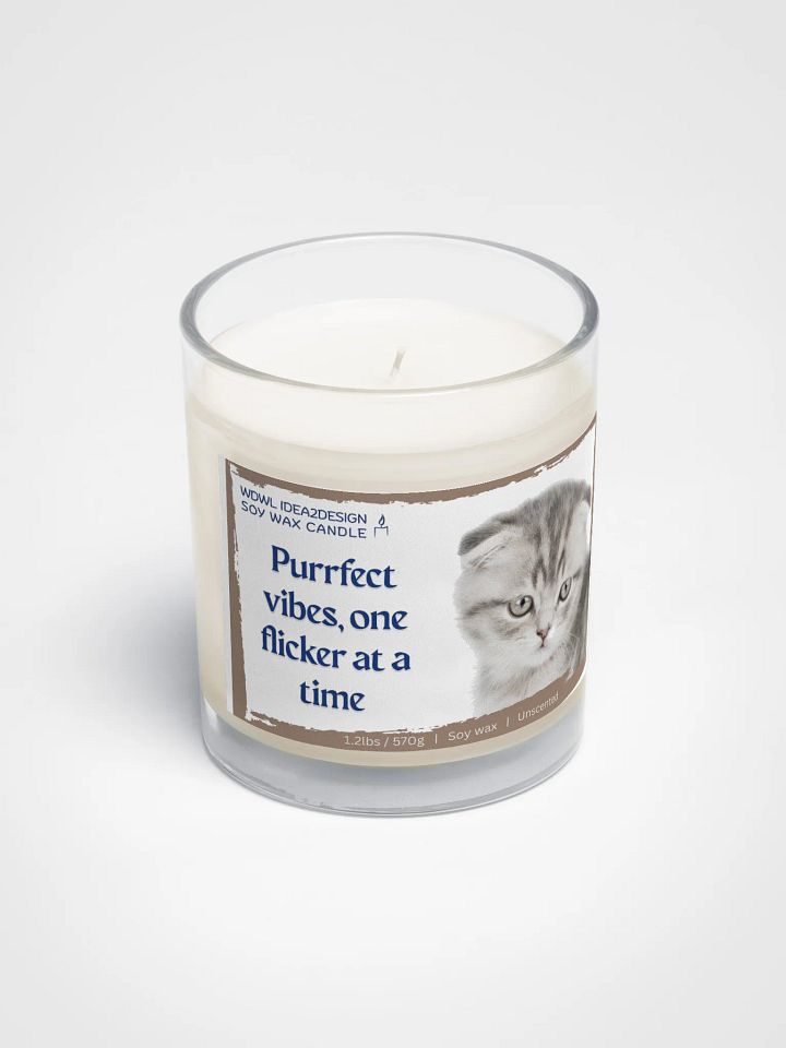 Scottish Fold Cat Lover Best Gift, Large Capacity, Great Value & Eco-Friendly Candle – 1.2 lbs of Pure Serenity product image (2)
