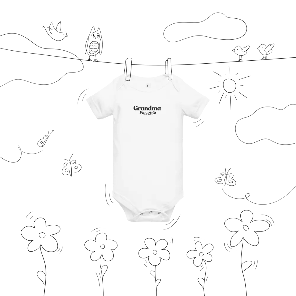 Grandma Fan Club Baby Short Sleeve Onesie product image (10)
