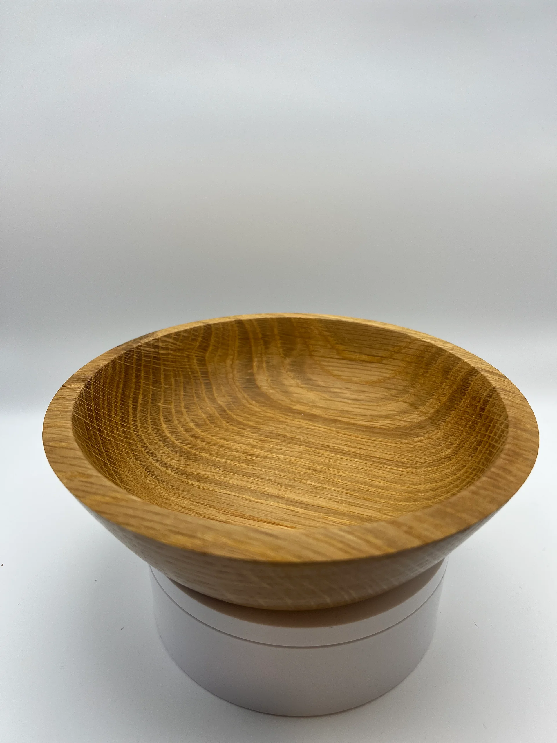 Hand-Turned Oak Bowl — 6.75” Rustic Charm with a Modern Touch product image (2)