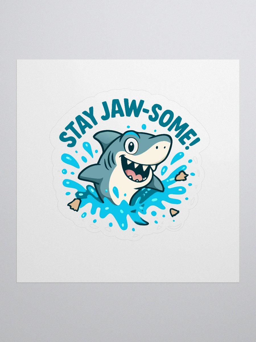 Jaw-some Shark Kiss Cut Stickers product image (2)