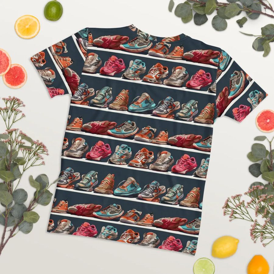 Colorful Sneakers Pattern All Over Print T-shirt product image (8)