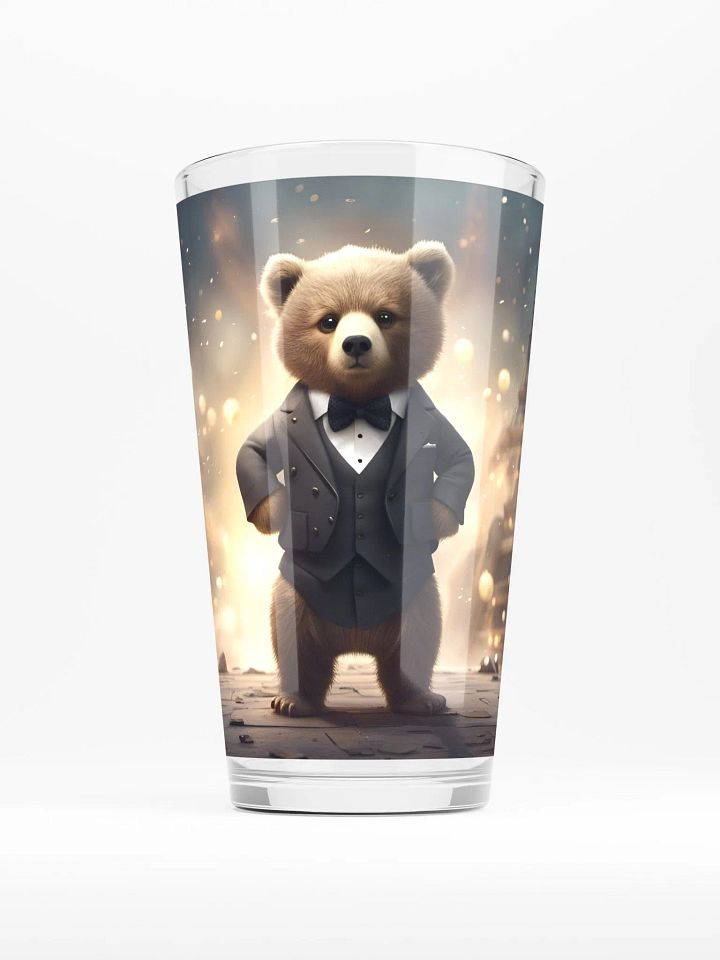 Tux Bear Pint Glass product image (1)