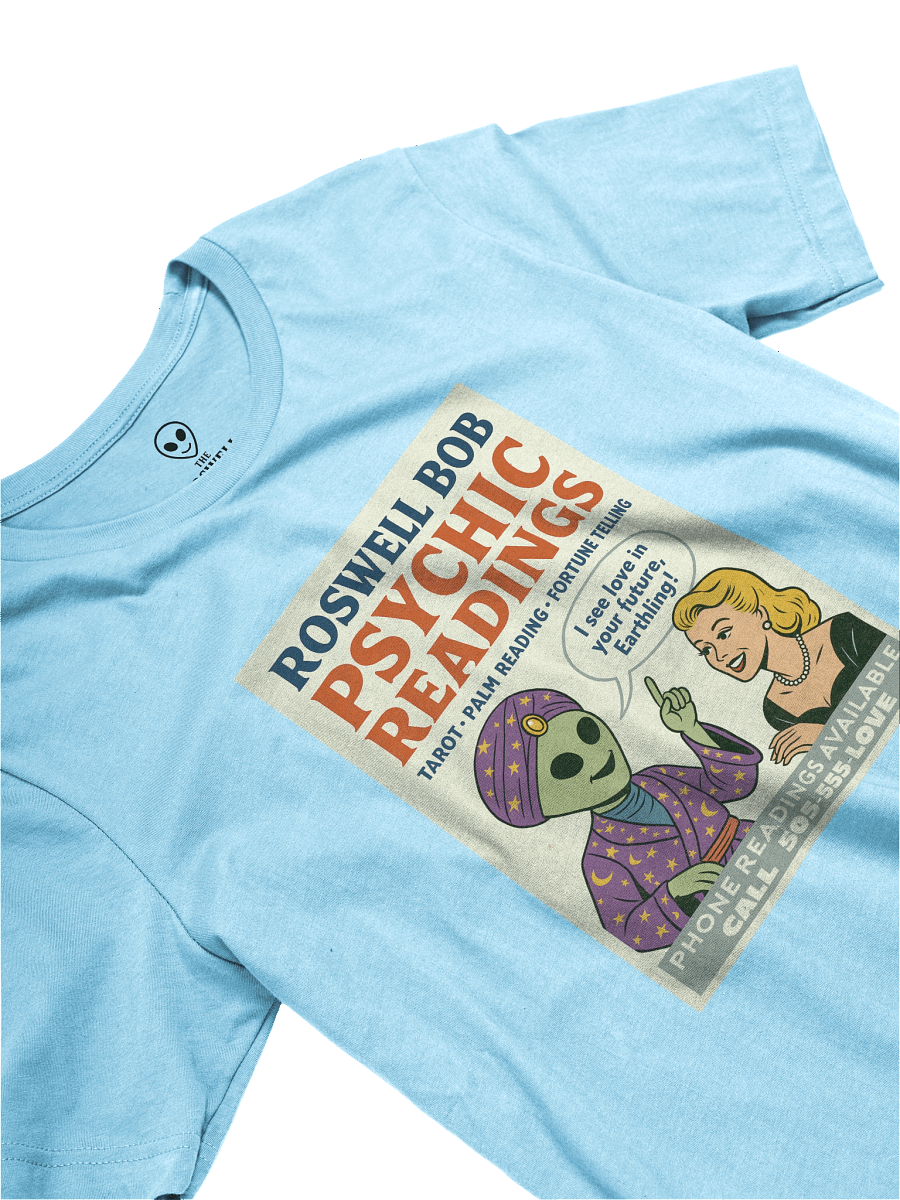 Psychic Readings Blonde Woman Roswell Aliens 1950's Retro Poster Unisex T-Shirt product image (28)
