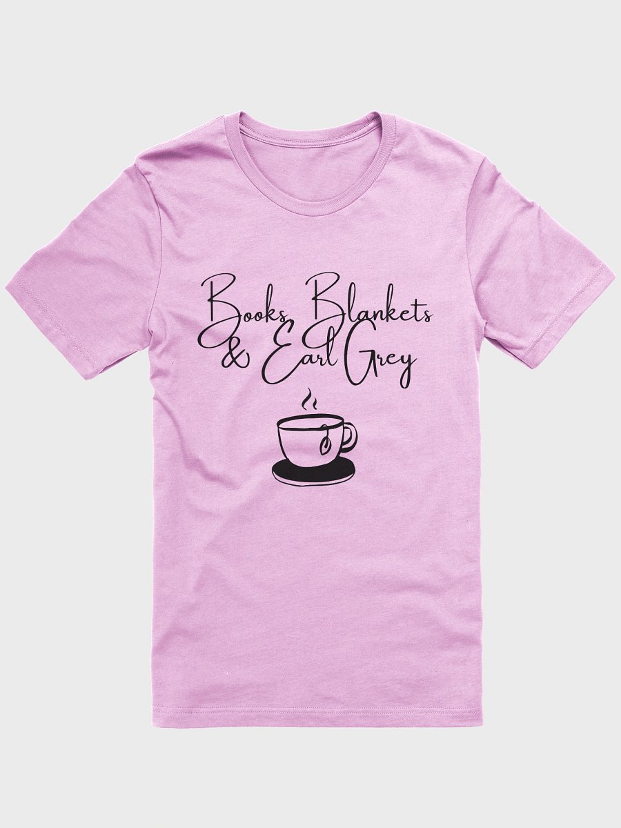 Books, Blankets & Earl Grey – Cozy Reader Tee product image (1)