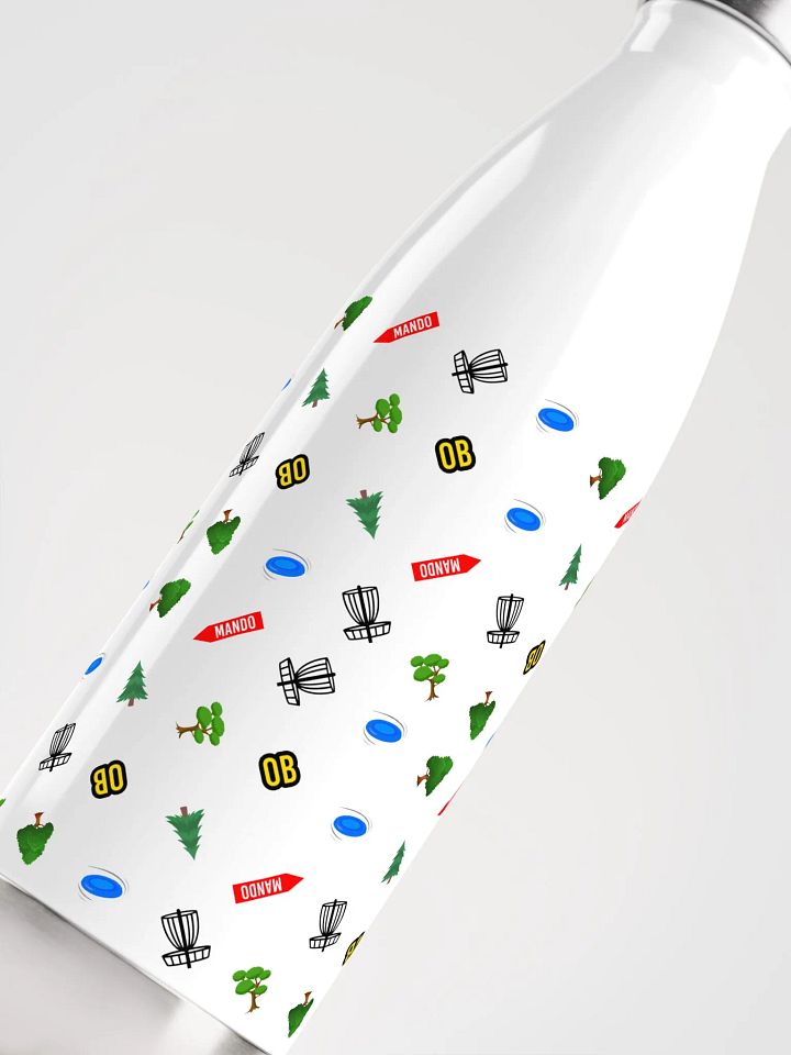 colorful disc-golf print - stainless steel bottle! product image (2)