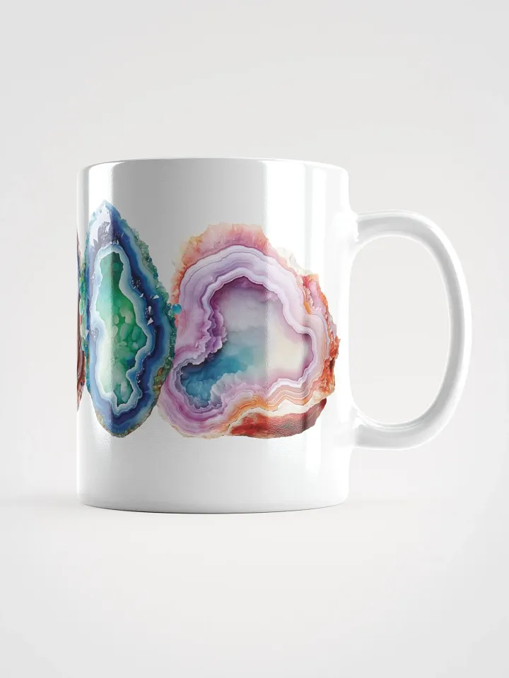 Agates Geode White Glossy Mug product image (1)