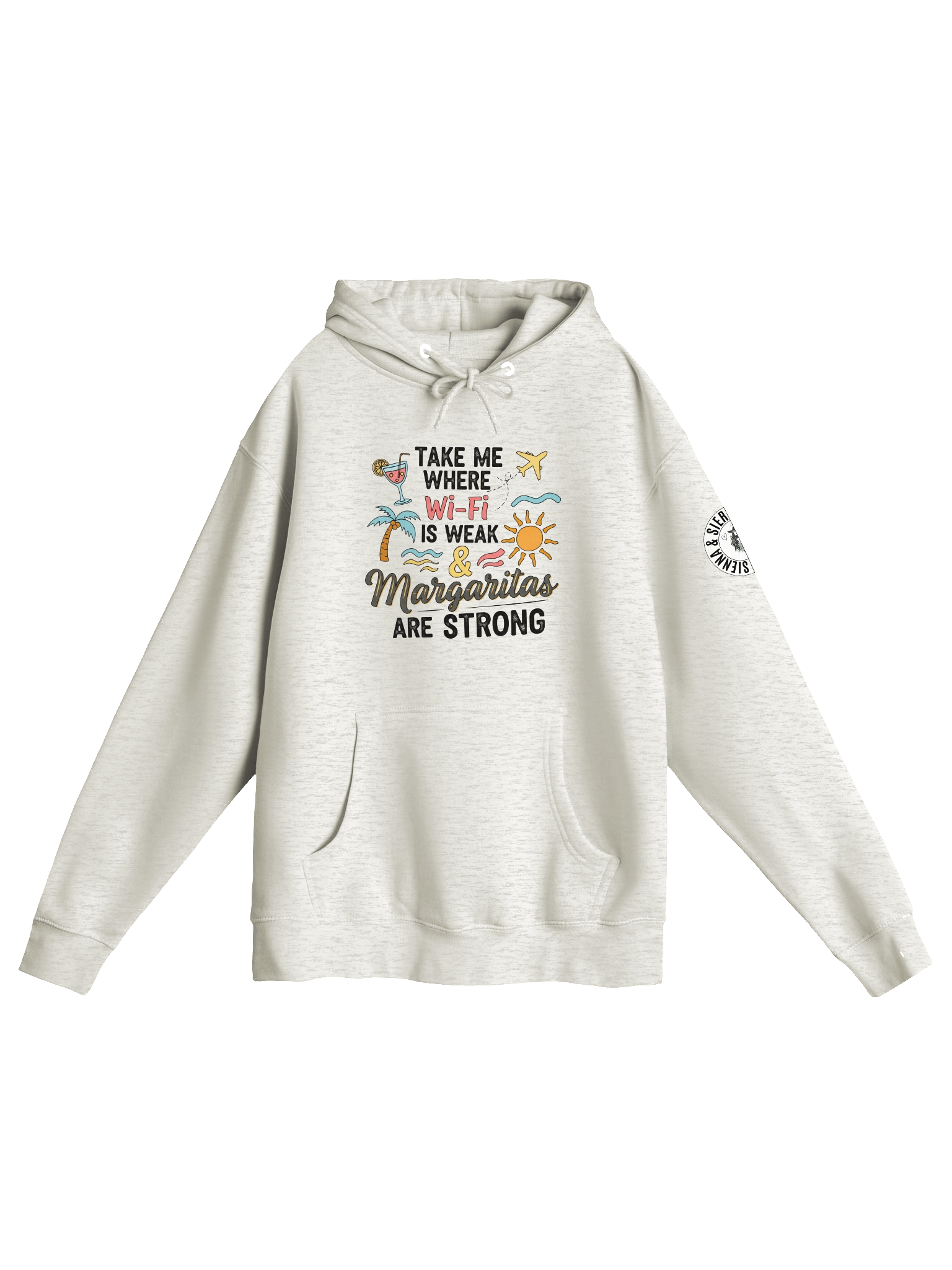 Cosy Wi-Fi Weak Margaritas Strong Hoodie - Holiday Mode Jumper - Traveller Gift product image (1)