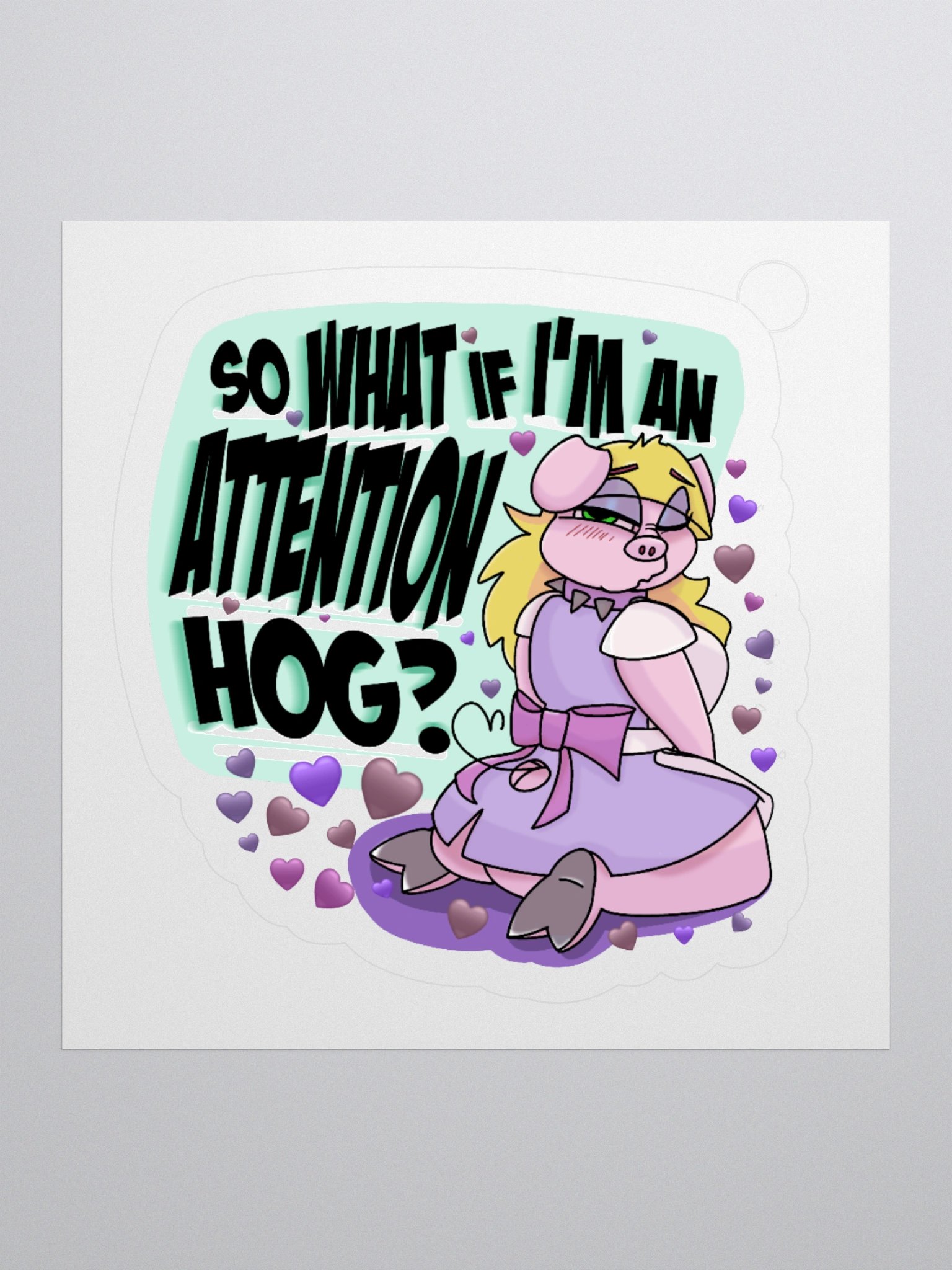 Attention Hog - Sticker product image (2)