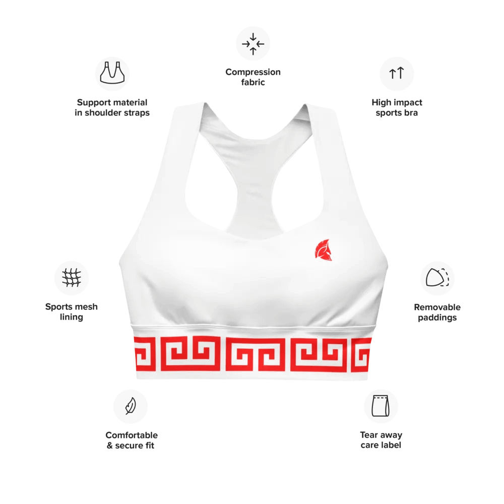 Deimos Longline Sports Bra White product image (6)