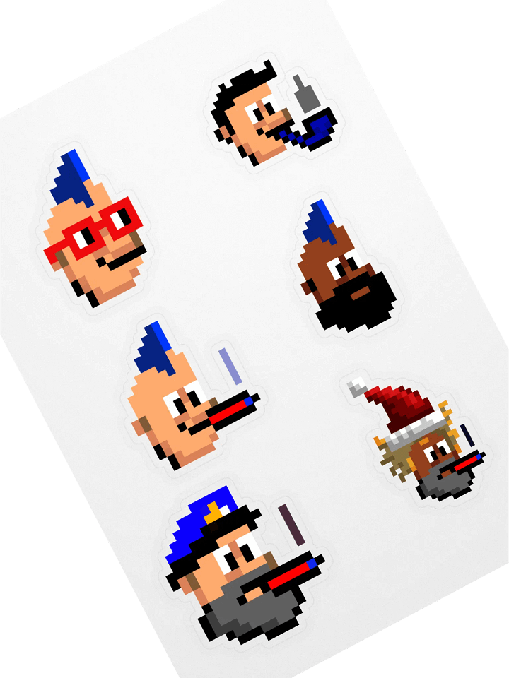 Bario Punks Sticker Sheet #1 product image (1)