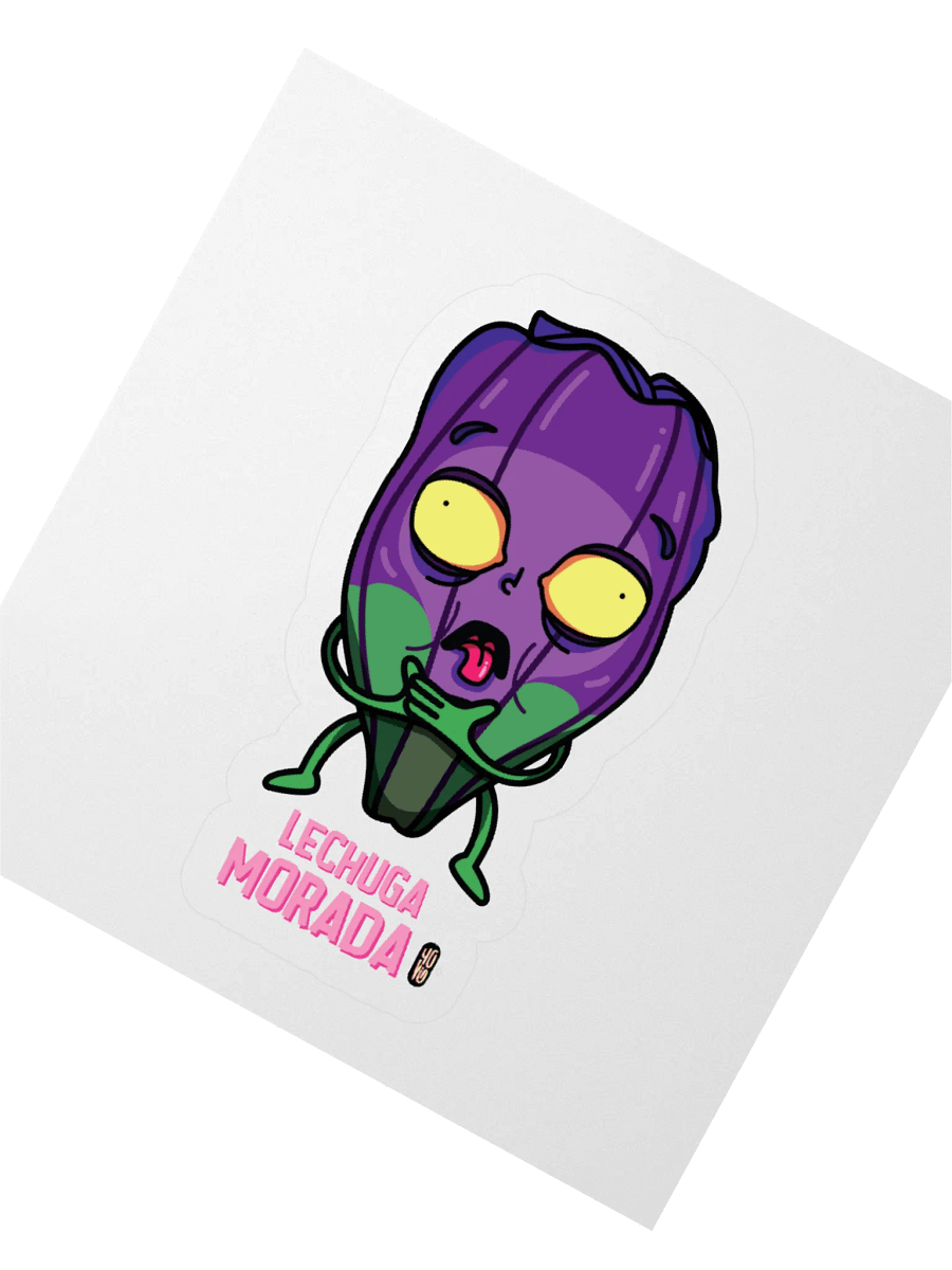 Lechuga Morada - Sticker (Kiss Cut) product image (2)