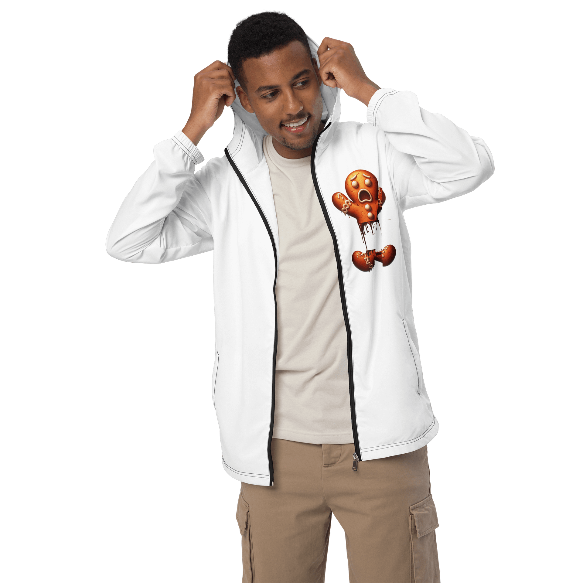 Broken Gingerbread Man All-Over Print Windbreaker product image (4)