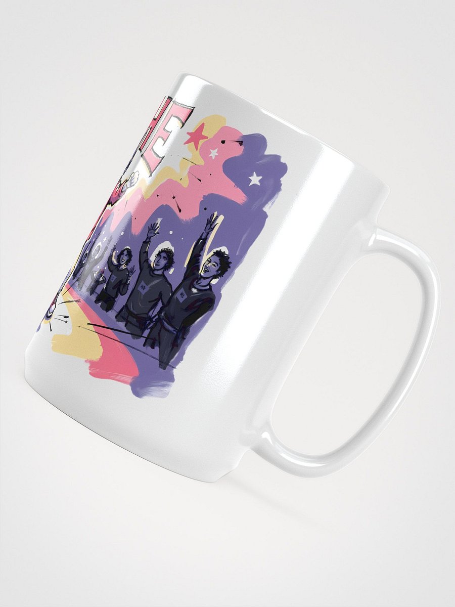 Colorful Cat Concert Mug | 'HEHE' Design product image (4)