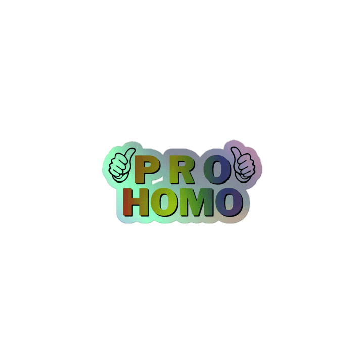 Pro Homo - Kiss Cut Holographic Stickers product image (1)