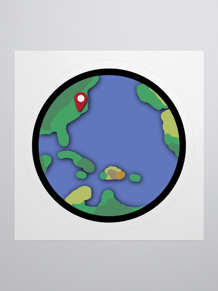 Beaver Geography Earth Sticker product image (1)