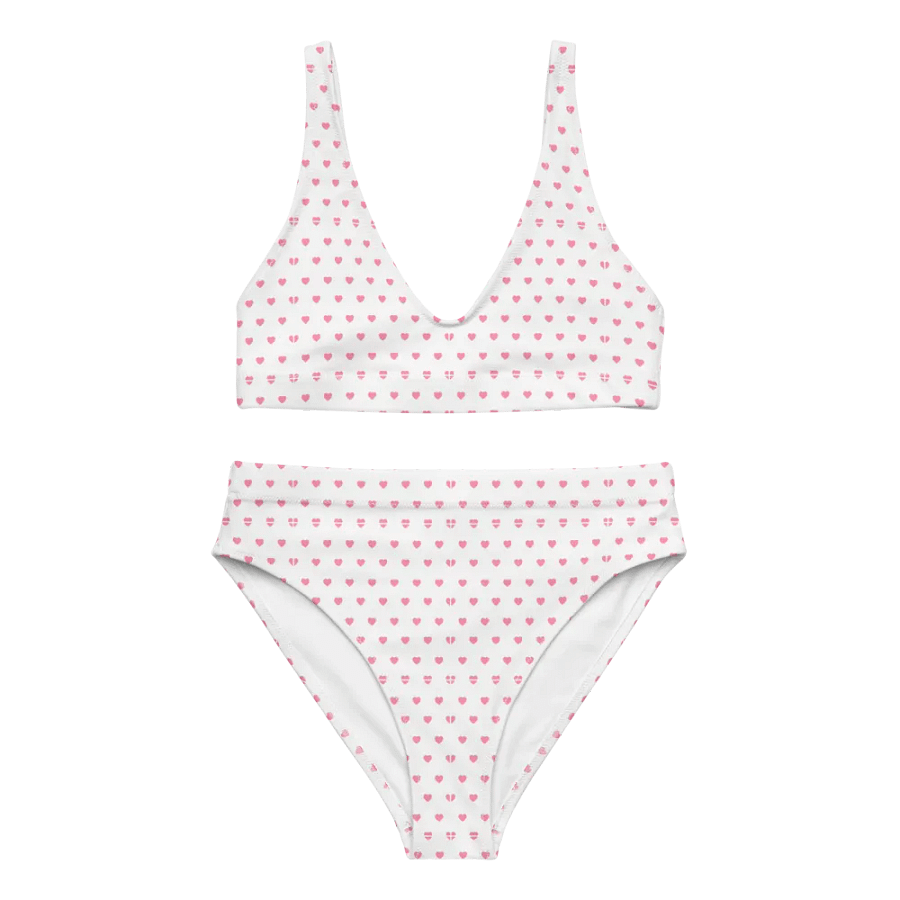 Pastel Heart Seamless Pattern High Waisted Bikini - V12 product image (9)
