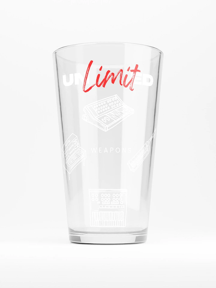 UNLIMITED WEAPONS PINT GLASS product image (1)