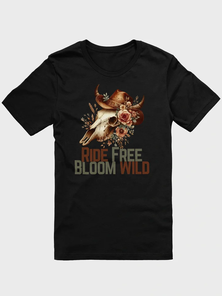 Ride Free Bloom Wild Boho Skull T-Shirt product image (11)
