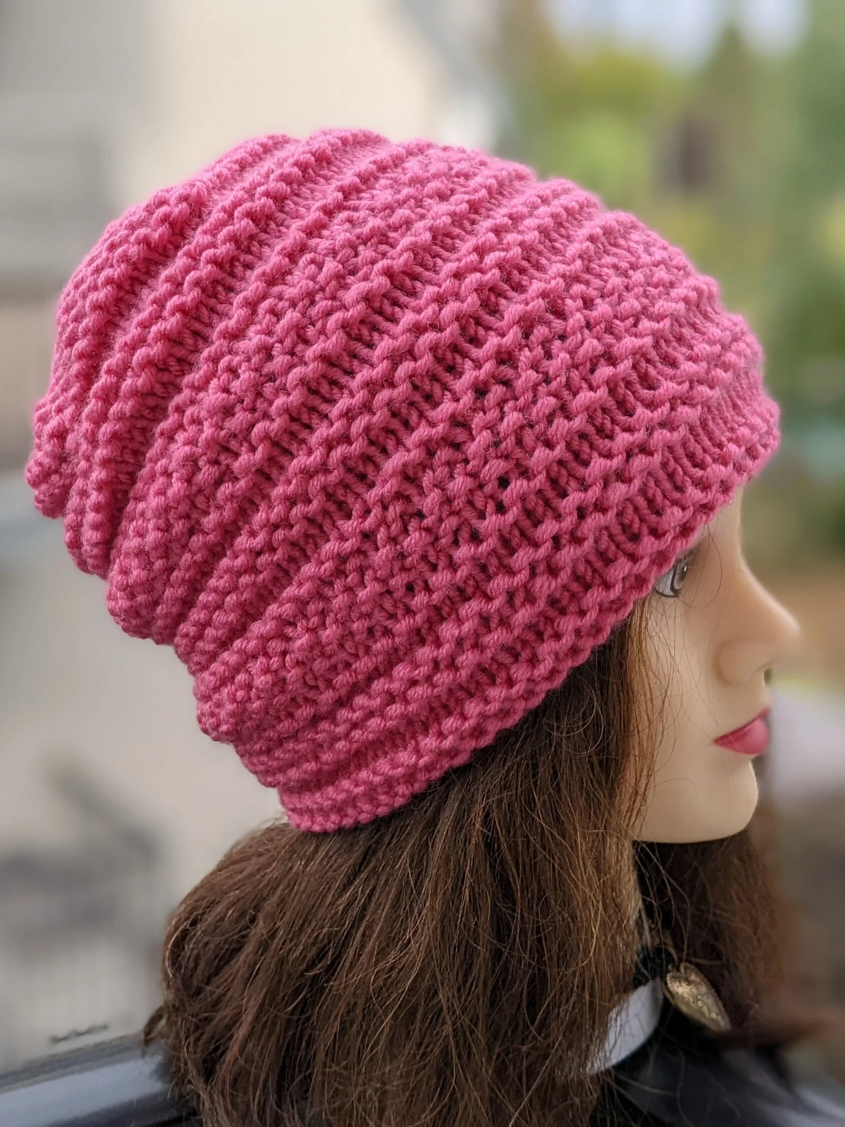 Stretchy Winter Hat Knitting Pattern product image (1)