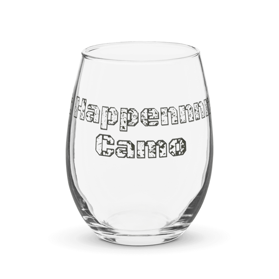 Stemless Wine Glass - It Happennnns Camo product image (1)