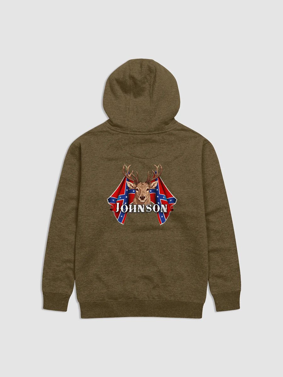 "Johnson" Last Name Rebel Redneck Deer - Adult Hoodie product image (2)
