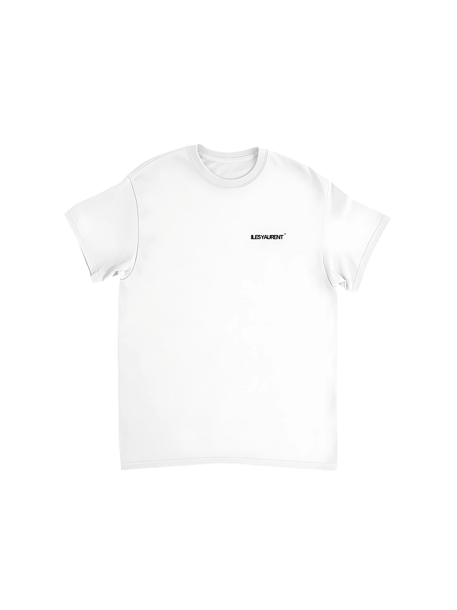 ILES YAURENT © Maglia bianca latte in cotone con motivo ricamato product image (1)
