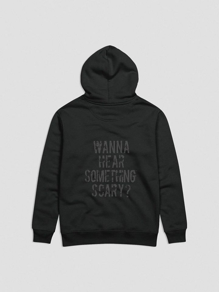 Something Scary Hoodie: Black on Black ECO product image (2)
