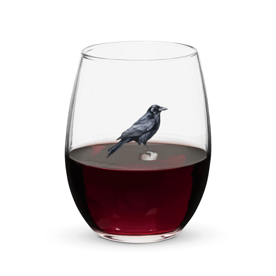 Prestige Crow Stemless Wine Glass - Motif V product image (5)