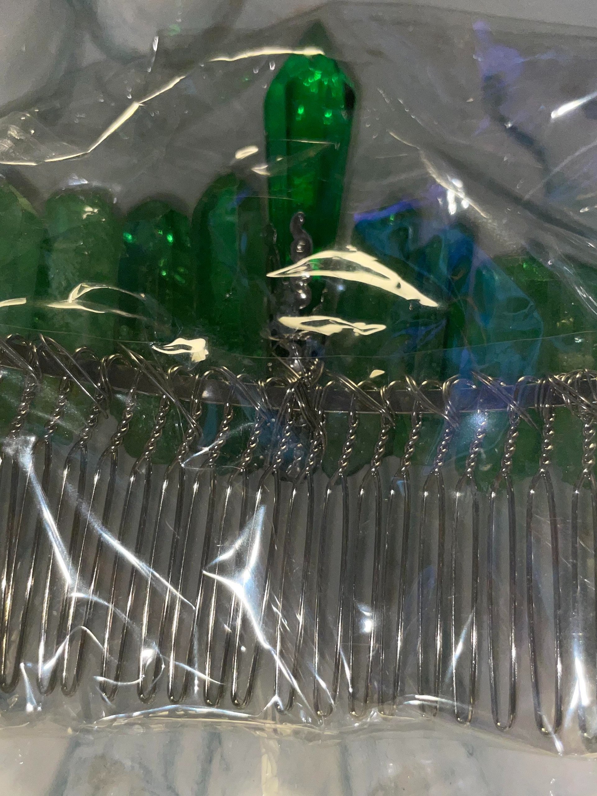 Emerald Moon Crystal Hair Accessories Pin product image (1)