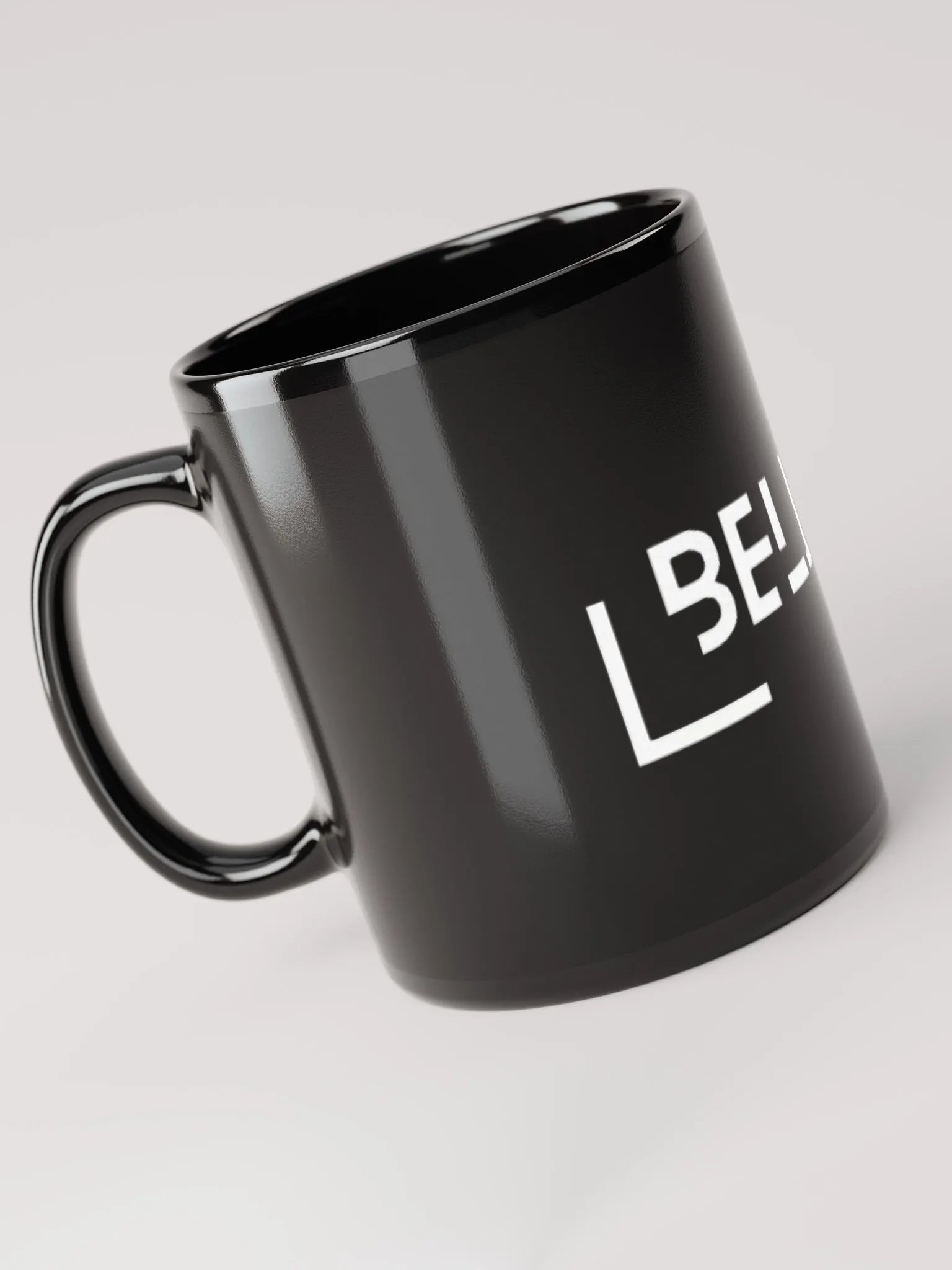 Believe Black Glossy Mug product image (6)