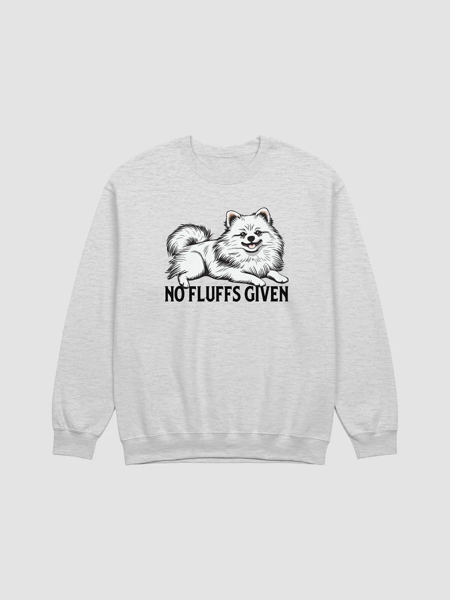 No Fluffs Given Sweatshirt of a Pomeranian(White) | Funny Shirt for Pomeranian Paw-rents product image (25)