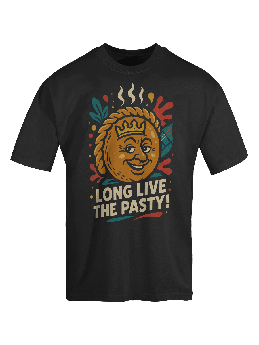 Long Live the Pasty! - Cornwall Oversized Faded T-Shirt product image (6)