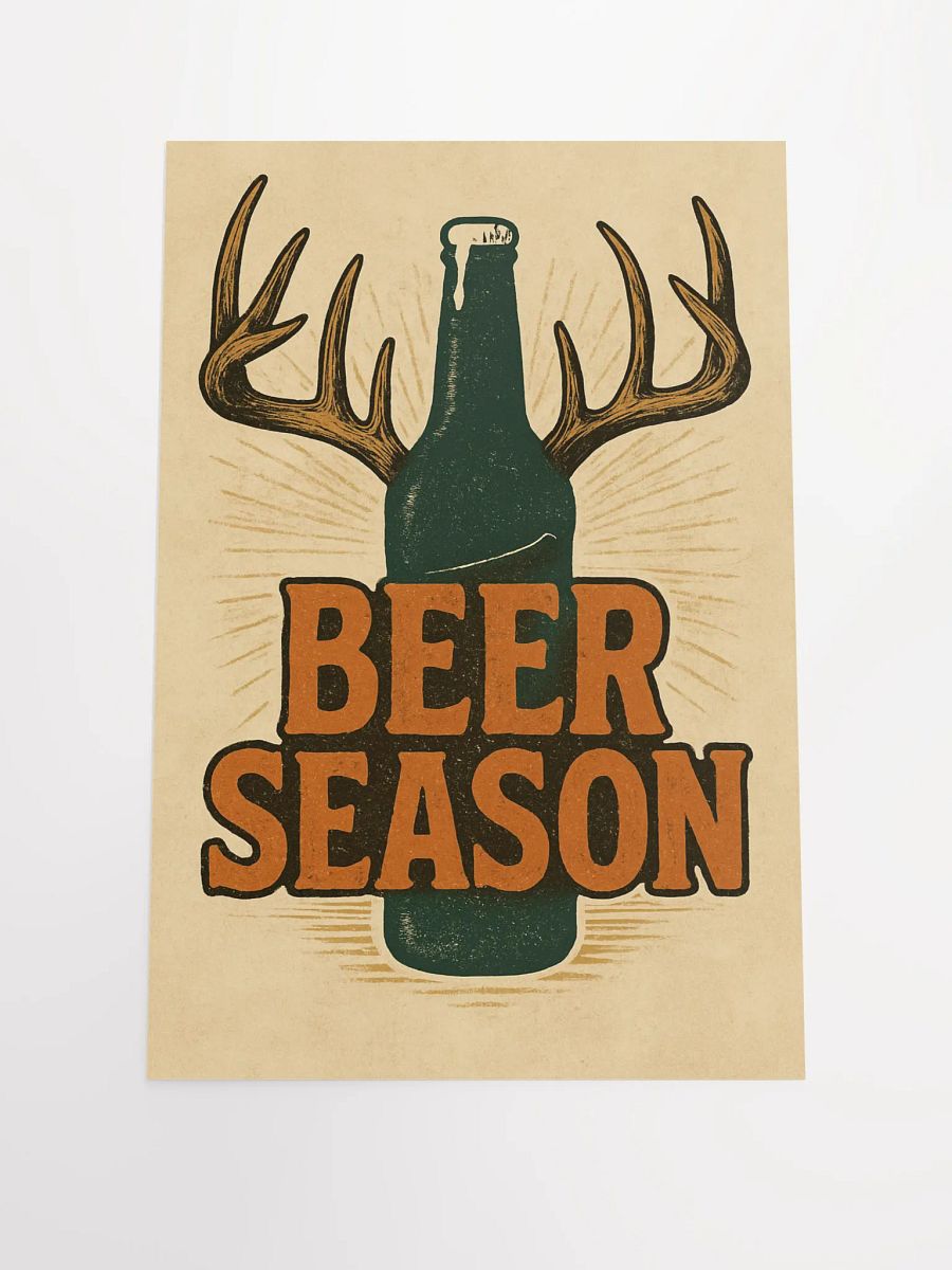 Beer Season Vintage Poster – Funny Outdoor Wall Art product image (2)