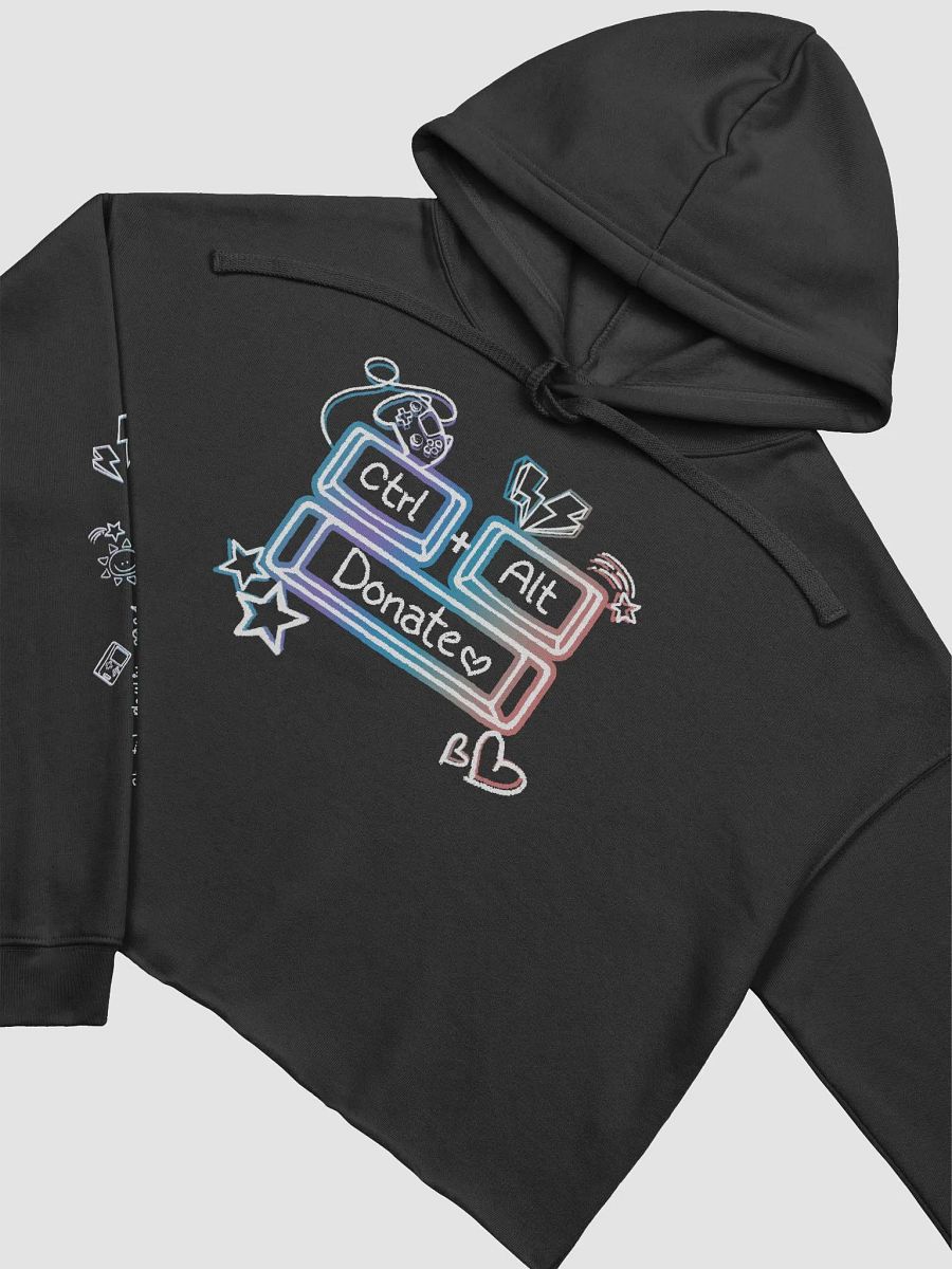 Ctrl + Alt + Donate Team Cropped Hoodie product image (6)