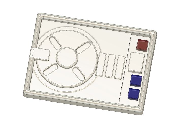 Star Wars The Acolyte Osha Civilian Comm Badge 3D Model product image (1)