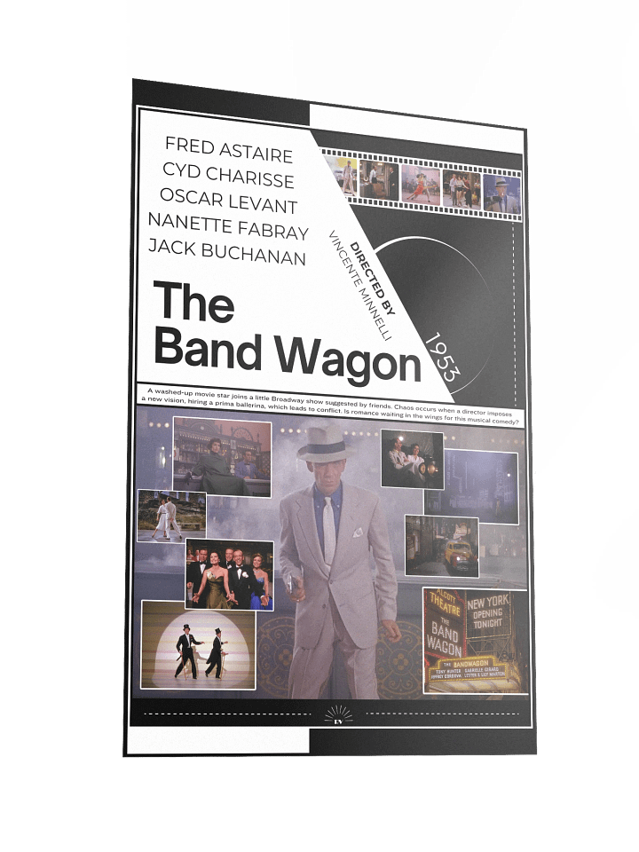 The Band Wagon with Fred Astaire and Cyd Charisse 1953 | Movie Poster | 12x18 Wall Art product image (2)