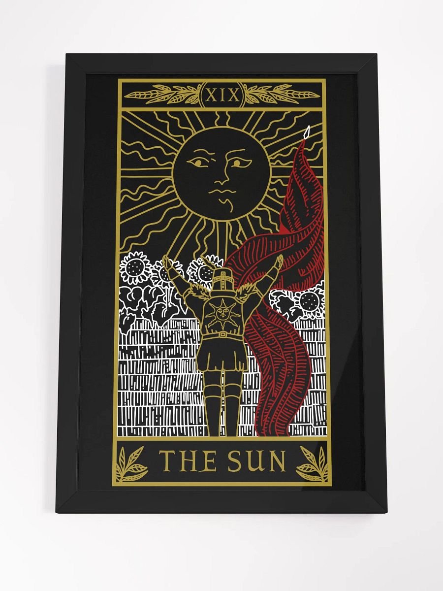Praise The Sun Tarot Card Framed Print 12x18 product image (4)