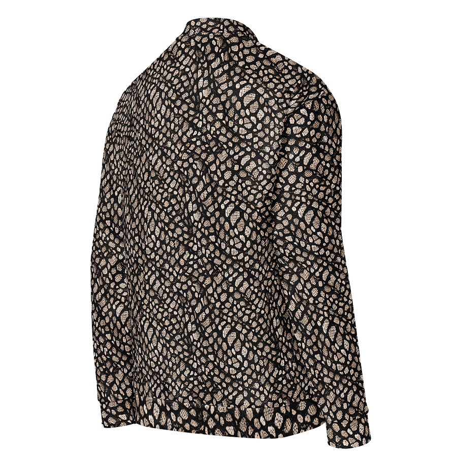 Brown Skin Snake Bomber Jacket product image (4)