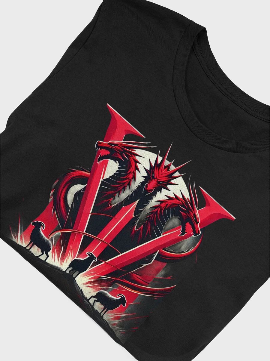 🔥 Official Bella "WE!!!" Dragon Logo T-Shirt 🐉 with The Gemini Twins! Logo on Sleeve 🎭 product image (5)