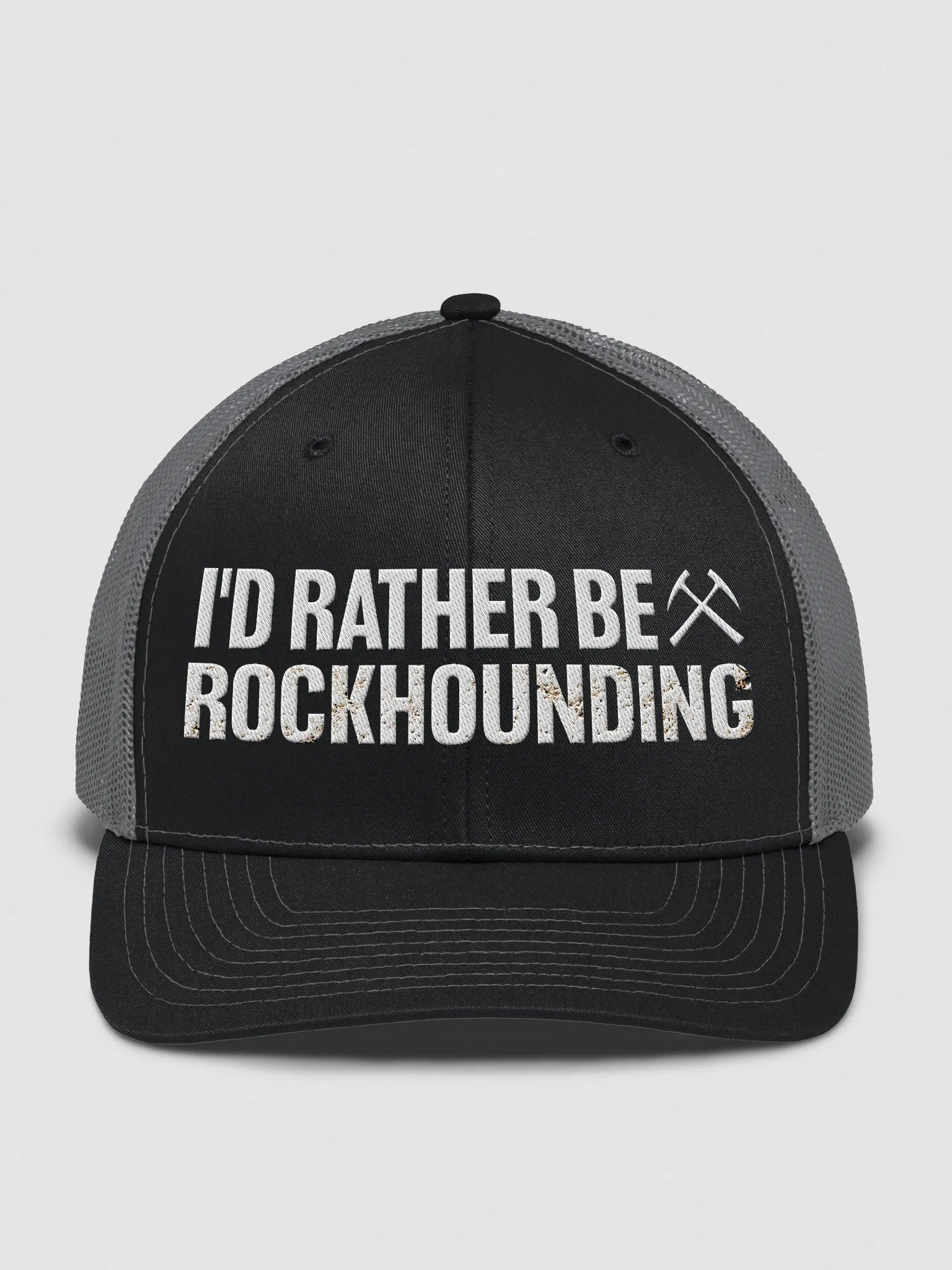 I'D RATHER BE ROCKHOUNDING Embroidered Hat product image (2)