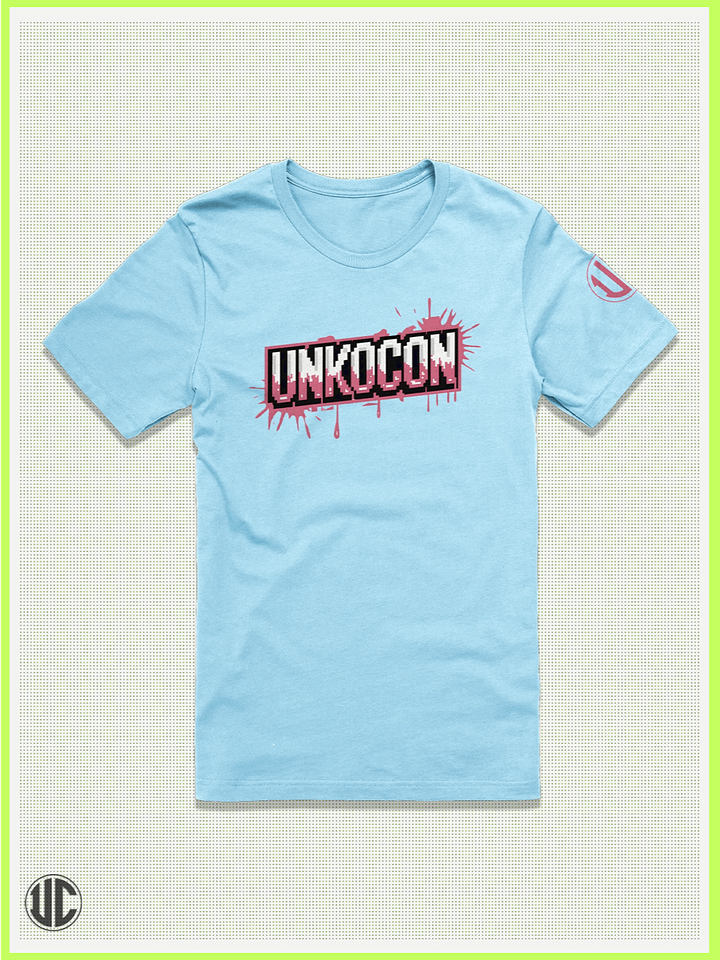 8-Bit Logo – UnkoCon Pixel Spray T-Shirt product image (1)