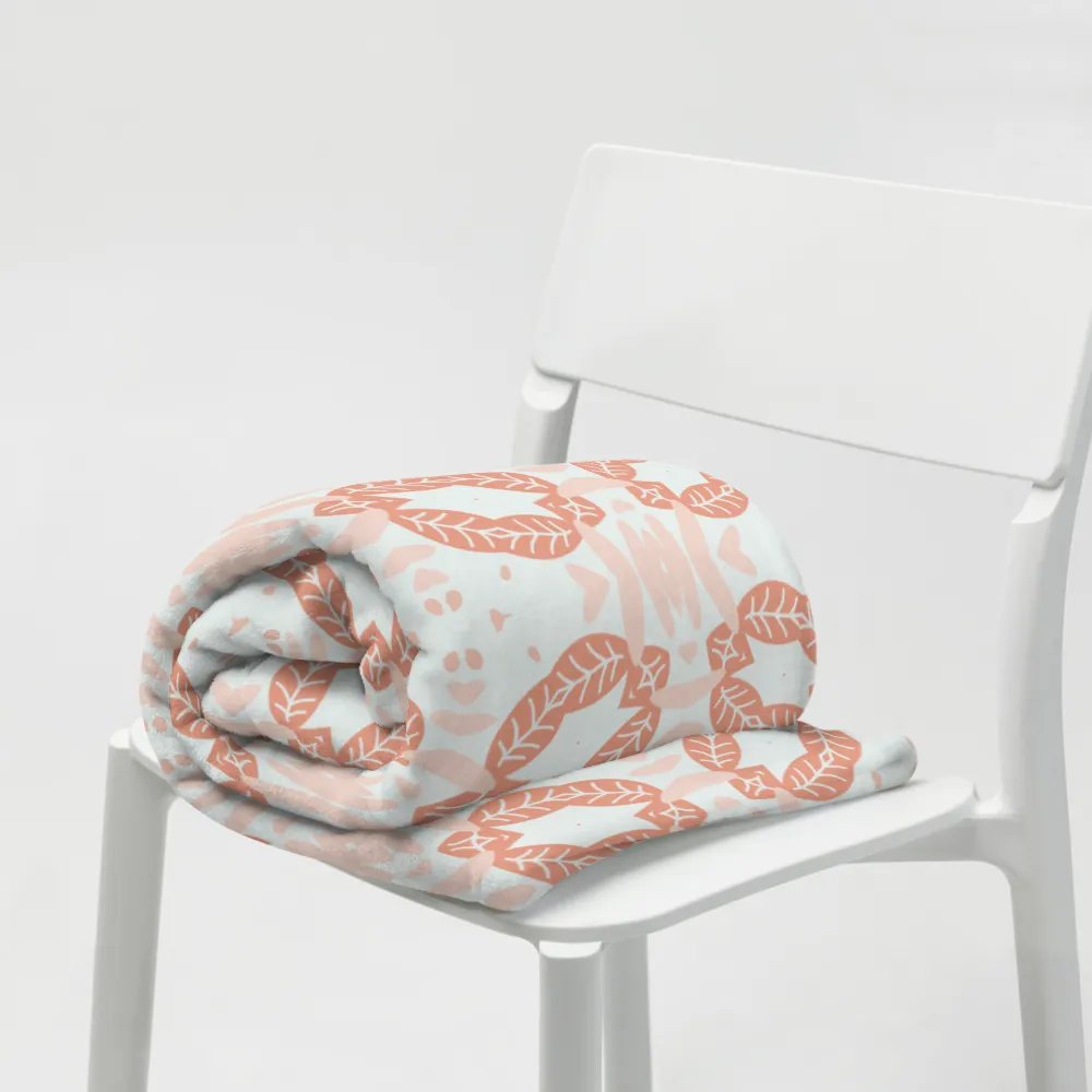 Abstract Orange Leaves Blanket product image (6)