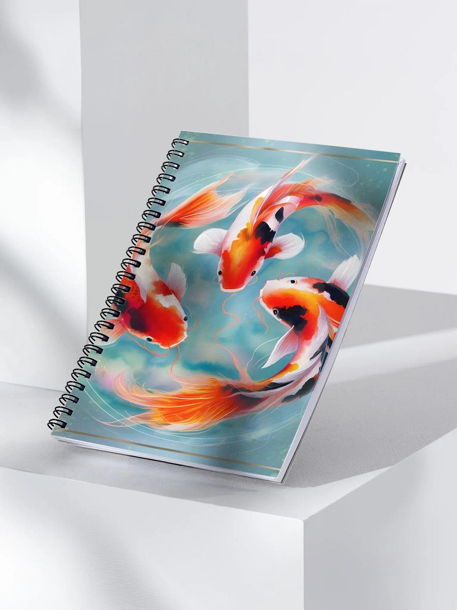 Tranquil Koi Carp Fish Spiral Notebook product image (4)