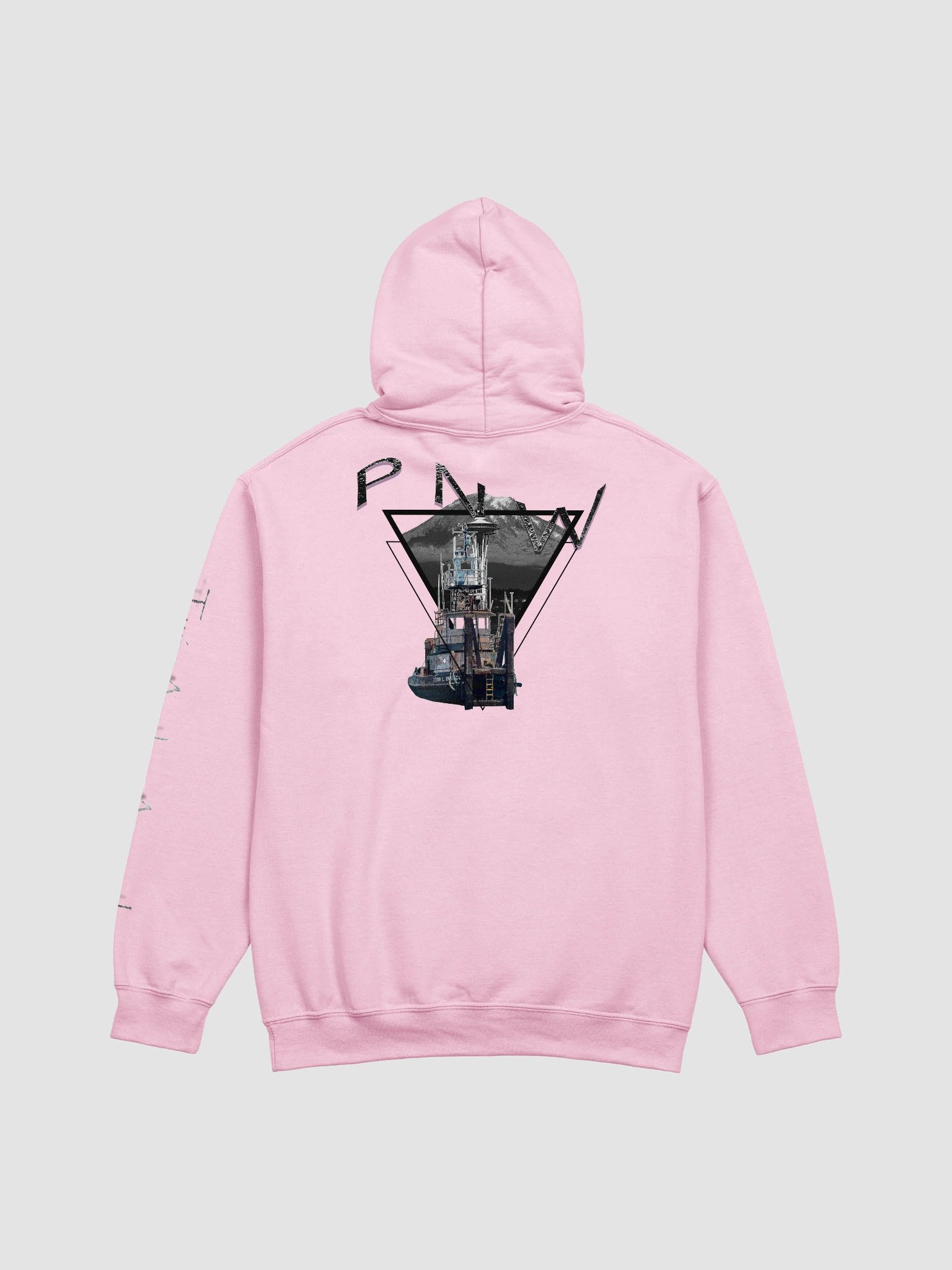 Triangle-Mt Raine- PNW Terri L. Brusco - Sleeve Twin Anchor Hoodie product image (2)