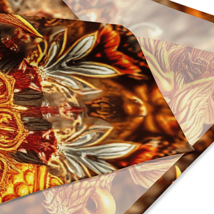 Golden Dragon All-Over Bandana product image (4)