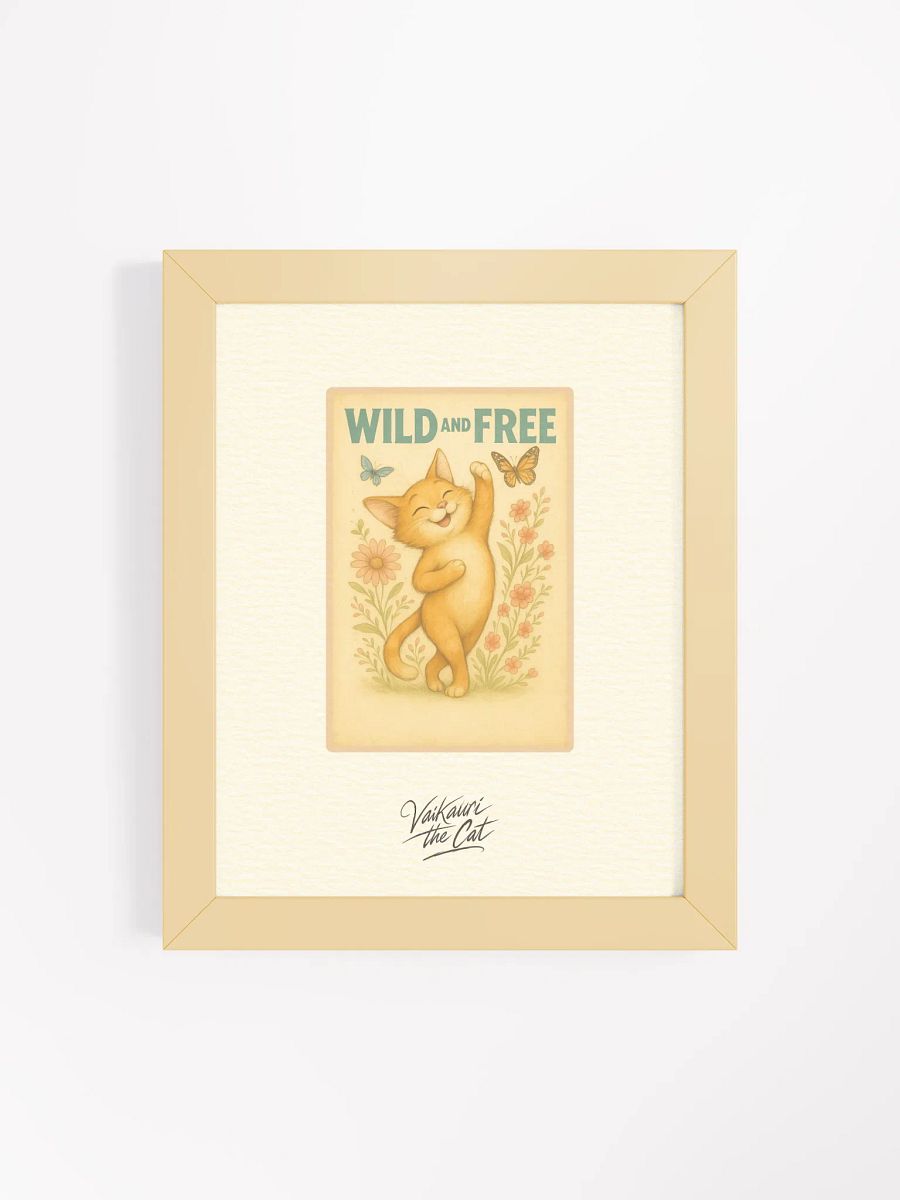 Wild and Free: Vaikauri the Cat Framed Artprint product image (7)