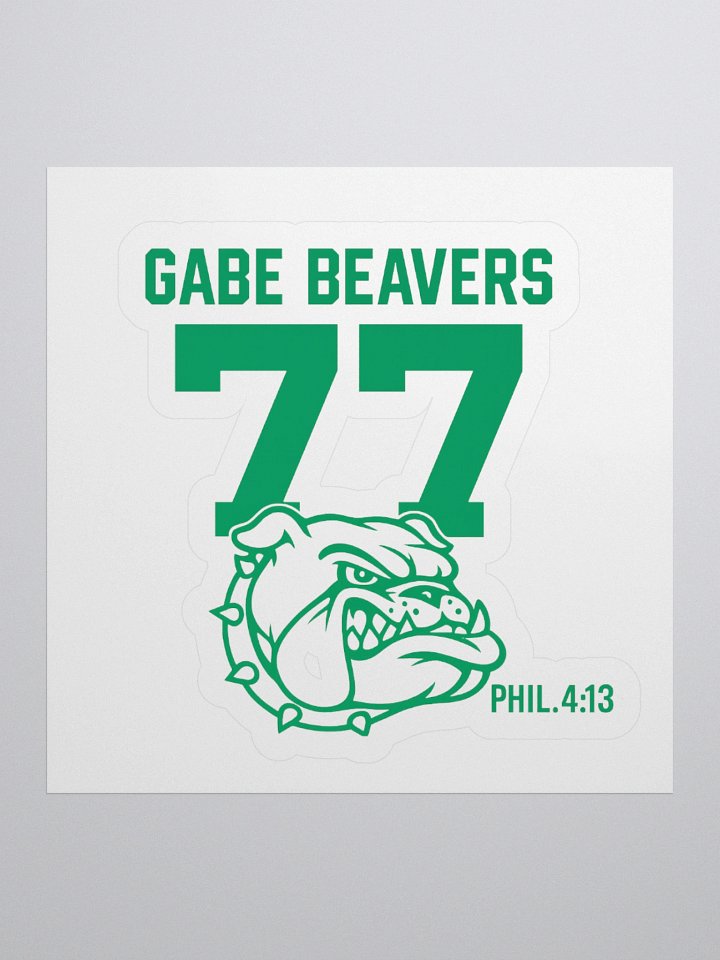 GABE BEAVERS Bulldog Kiss Cut Stickers product image (2)