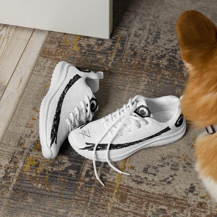 Peacock Black on White Shoe product image (6)