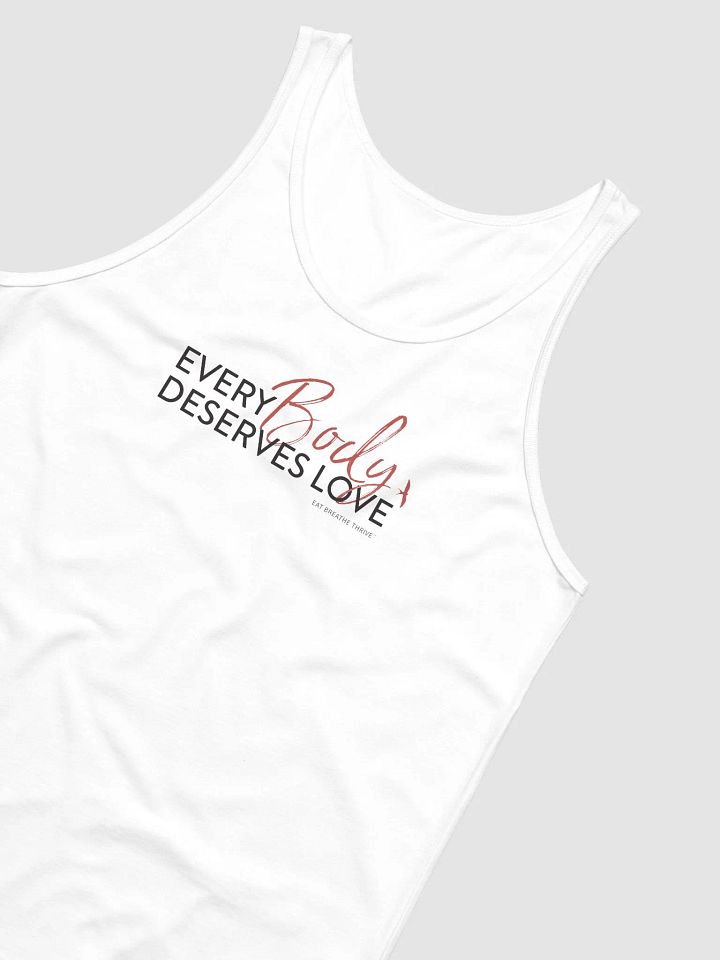 Every Body Deserves Love | white tank product image (2)